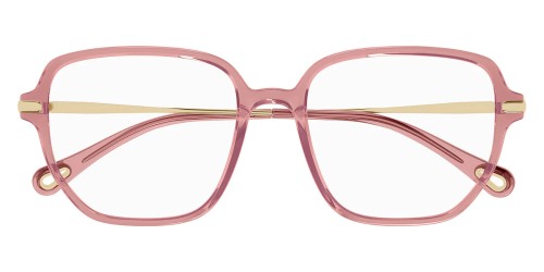 Chloé CH0218OA - 003 - 55 Cadres optiques Rose, Or Angulaire