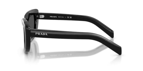 PRADA PR D07S - 16K08Z - 53 Lunettes de soleil Noir Rectangle