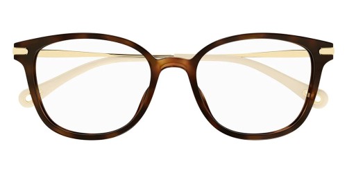 Chloé CH0219OA - 002 - 53 Cadres optiques Marron, Or Coussin arrondi
