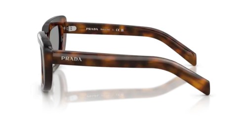 PRADA PR D07S - 20D50Q - 53 Lunettes de soleil Genévrier écaille Rectangle