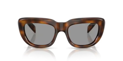 PRADA PR D07S - 20D50Q - 53 Lunettes de soleil Genévrier écaille Rectangle