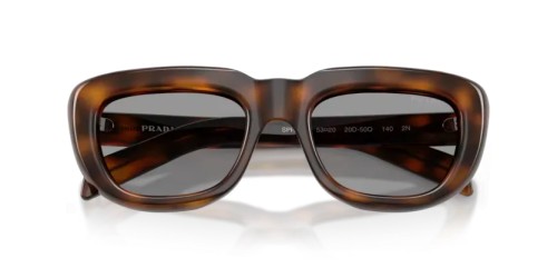 PRADA PR D07S - 20D50Q - 53 Lunettes de soleil Genévrier écaille Rectangle