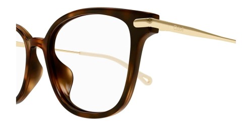Chloé CH0219OA - 002 - 53 Cadres optiques Marron, Or Coussin arrondi