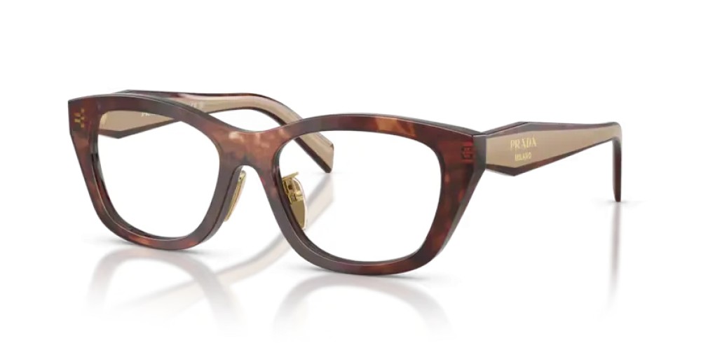 PRADA PR D11VD - 00K1O1 - 53 Cadres optiques Havane caramel Irrégulier