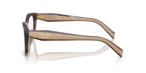 PRADA PR D11VD - 00K1O1 - 53 Cadres optiques Havane caramel Irrégulier