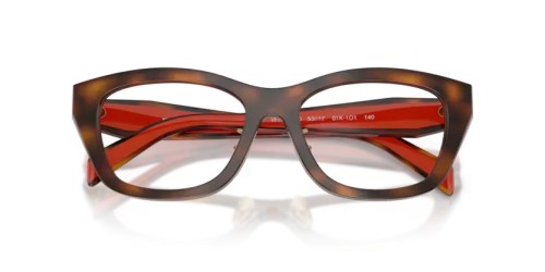 PRADA PR D11VD - 01K1O1 - 53 Cadres optiques Havane genévrier Irrégulier