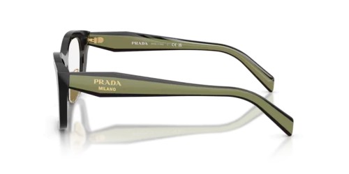 PRADA PR D11VD - 03K1O1 - 53 Cadres optiques Noir Irrégulier