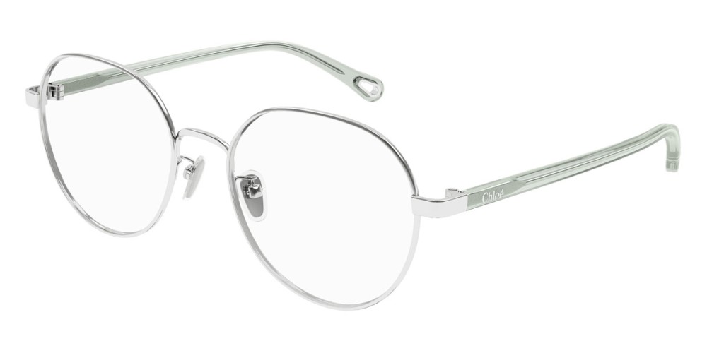 Chloé CH0246OA - 001 - 53 Cadres optiques Argent, Bleu Rond