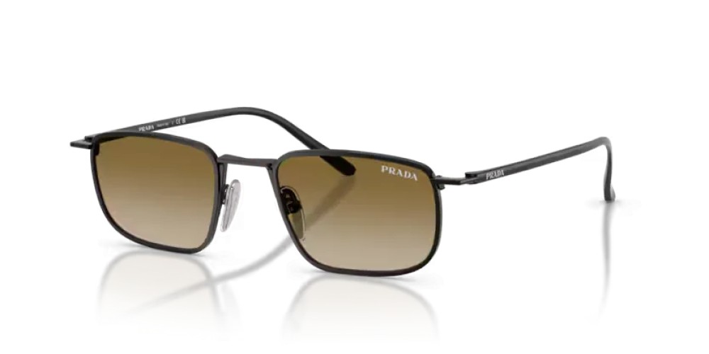 PRADA PR D52S - 1AB20U - 49 Lunettes de soleil Noir Coussin