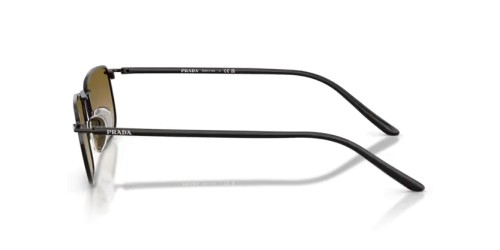 PRADA PR D52S - 1AB20U - 49 Lunettes de soleil Noir Coussin