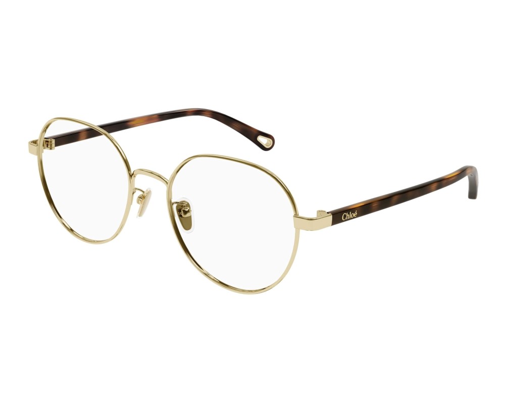 Chloé CH0246OA - 004 - 53 Cadres optiques Or, Havane Rond