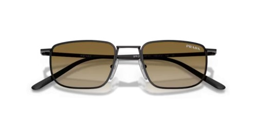 PRADA PR D52S - 1AB20U - 49 Lunettes de soleil Noir Coussin