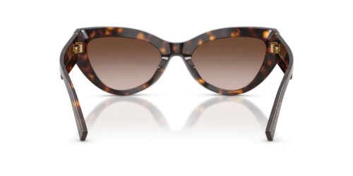DOLCE & GABBANA DG4536 - 502/13 - 55 Lunettes de soleil Havane Œil de chat