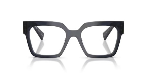 MIU MIU MU 04UV - 08Q1O1 - 52 Cadres optiques Bleu transparent Angulaire