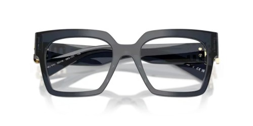 MIU MIU MU 04UV - 08Q1O1 - 52 Cadres optiques Bleu transparent Angulaire