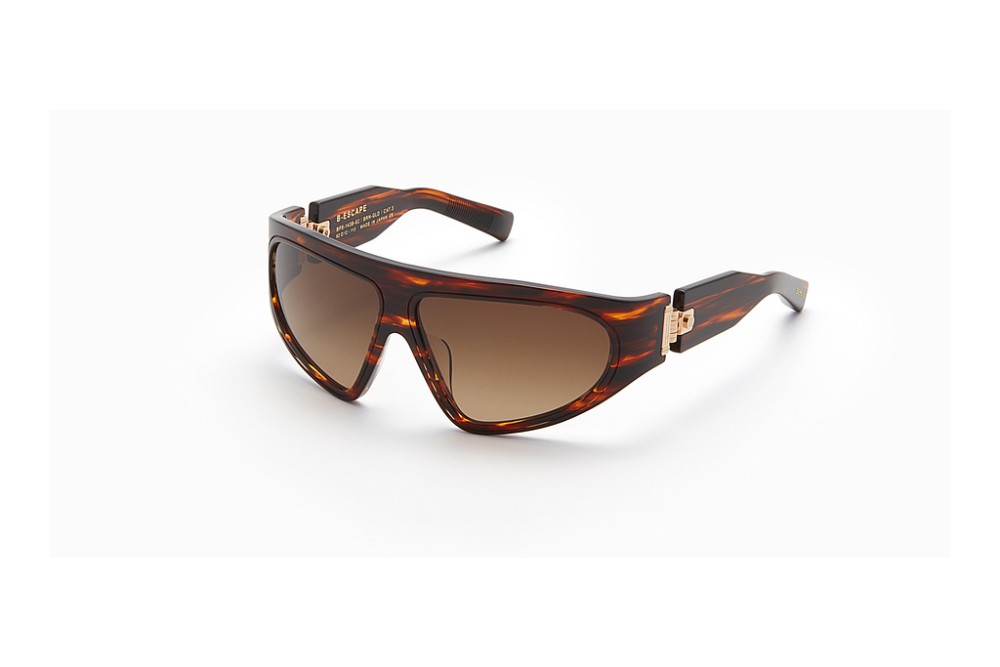 Balmain BPS-143 B-ESCAPE - B - 62 Lunettes de soleil Marron, À motifs Ovale
