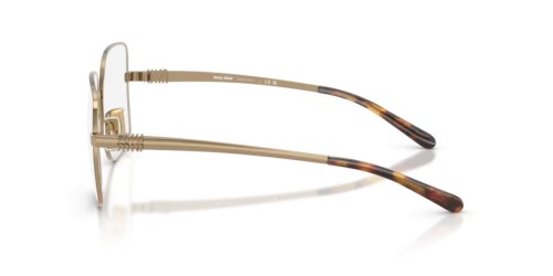 MIU MIU MU 51YV - 24H1O1 - 53 Cadres optiques Chocolat Angulaire