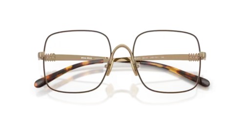 MIU MIU MU 51YV - 24H1O1 - 53 Cadres optiques Chocolat Angulaire