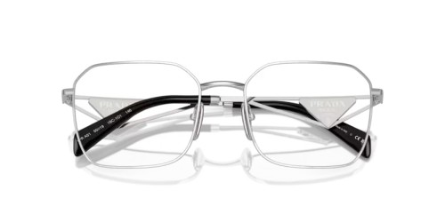 PRADA PR A51V - 1BC1O1 - 55 Cadres optiques Argent Irrégulier