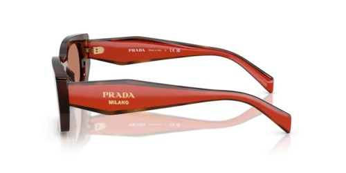 PRADA PR B05S - 01K90Q - 53 Lunettes de soleil Écaille genévrier/terre cuite Coussin
