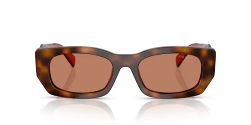 PRADA PR B05S - 01K90Q - 53 Lunettes de soleil Écaille genévrier/terre cuite Coussin