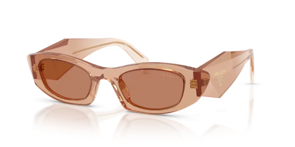 PRADA PR B16S - 28E90Q - 50 Lunettes de soleil Chocolat Ovale