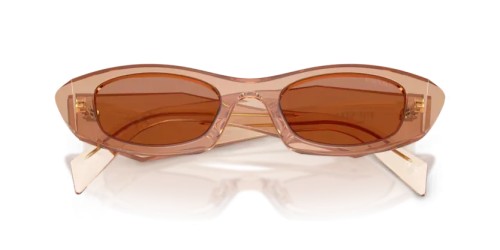 PRADA PR B16S - 28E90Q - 50 Lunettes de soleil Chocolat Ovale