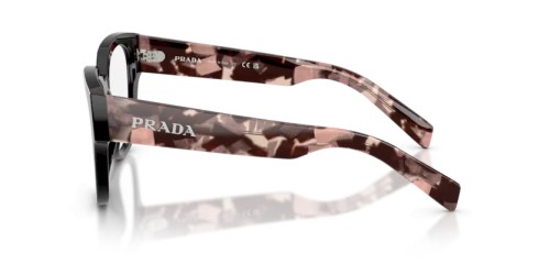 PRADA PR C06V - 28F1O1 - 52 Cadres optiques Noir Ovale