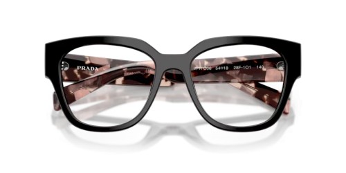 PRADA PR C06V - 28F1O1 - 52 Cadres optiques Noir Ovale