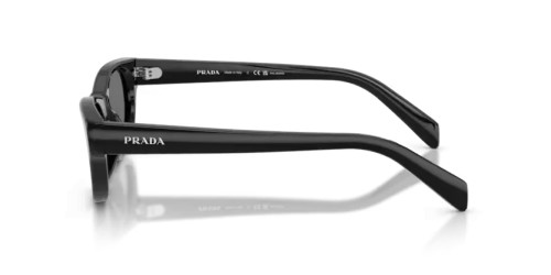 PRADA PR C08S - 16K90T - 50 - AVEC DES VERRES POLARISÉS Lunettes de soleil Noir Œil de chat