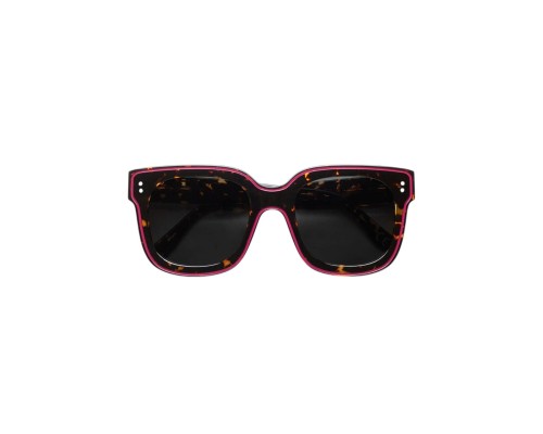 Marni 0YK Li River Maculato - 54 Lunettes de soleil À motifs, Noir Angulaire