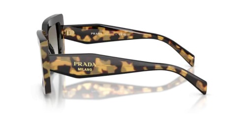PRADA PR D01S - 0CD80L - 52 Lunettes de soleil Noir/écaille moyenne Rectangle