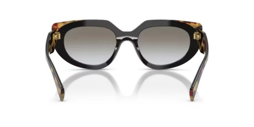 PRADA PR D02S - 0CD80L - 53 Lunettes de soleil Noir/écaille moyenne Ovale
