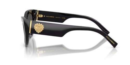 DOLCE & GABBANA DG4536 - 501/87 - 55 Lunettes de soleil Noir Œil de chat