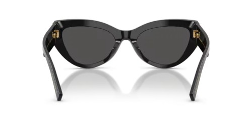 DOLCE & GABBANA DG4536 - 501/87 - 55 Lunettes de soleil Noir Œil de chat