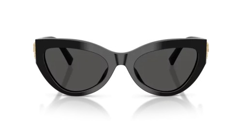 DOLCE & GABBANA DG4536 - 501/87 - 55 Lunettes de soleil Noir Œil de chat