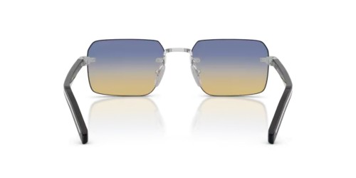 PRADA PR D55S - 1BC50E - 55 Lunettes de soleil Argent Rectangle