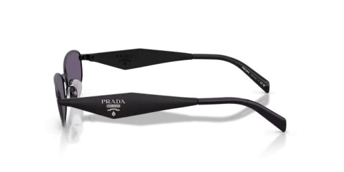 PRADA PR D51S - 7AB70W - 55 Lunettes de soleil Noir satiné Ovale