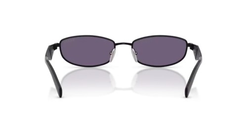 PRADA PR D51S - 7AB70W - 55 Lunettes de soleil Noir satiné Ovale
