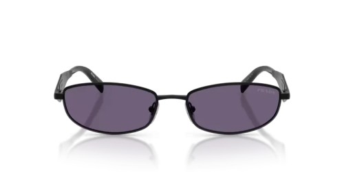 PRADA PR D51S - 7AB70W - 55 Lunettes de soleil Noir satiné Ovale