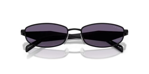 PRADA PR D51S - 7AB70W - 55 Lunettes de soleil Noir satiné Ovale