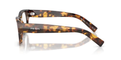 PRADA PR D08VU - 14L1O1 - 53 Cadres optiques Havane miel Angulaire