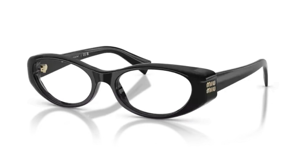 MIU MIU MU 03ZV - 16K1O1 - 55 Cadres optiques Noir Ovale