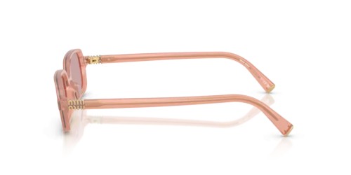 MIU MIU MU 11ZS - 20I60V - 51 Lunettes de soleil Rose opalin Rectangle