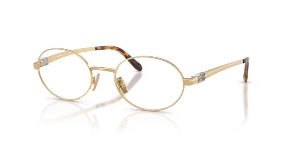 MIU MIU MU 50ZV - 5AK1O1 - 52 Cadres optiques Or Ovale