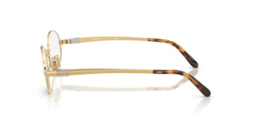 MIU MIU MU 50ZV - 5AK1O1 - 52 Cadres optiques Or Ovale