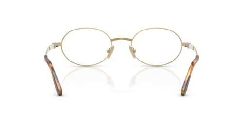 MIU MIU MU 50ZV - 5AK1O1 - 52 Cadres optiques Or Ovale