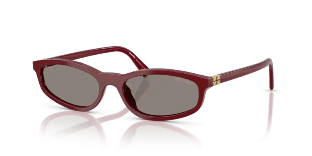 MIU MIU MU A06S - 21I80Q - 54 Lunettes de soleil Opalin, Bordeaux Irrégulier