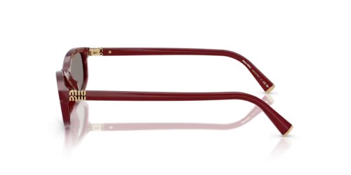 MIU MIU MU A06S - 21I80Q - 54 Lunettes de soleil Opalin, Bordeaux Irrégulier