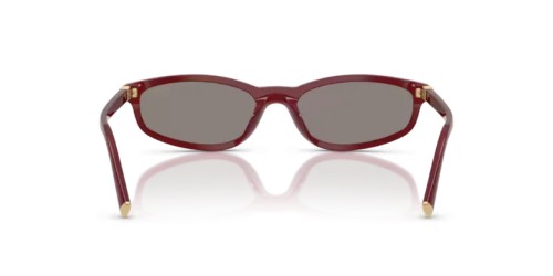 MIU MIU MU A06S - 21I80Q - 54 Lunettes de soleil Opalin, Bordeaux Irrégulier